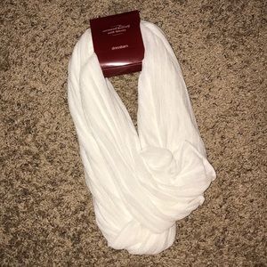 Brand new white infinity scarf